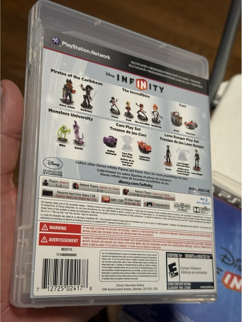 Disney Infinity (Sony PlayStation 3) PS3 Lot Of 2 Games